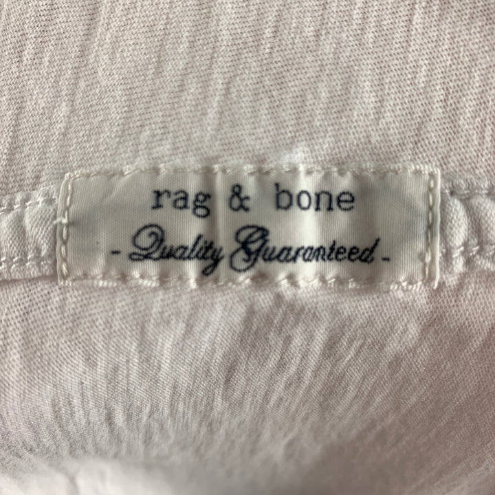RAG & BONE Size L White Cotton Short Sleeve T-shirt