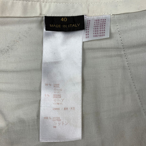 LOUIS VUITTON Size 30 Grey Black Pattern Wool Mohair Zip Fly Shorts