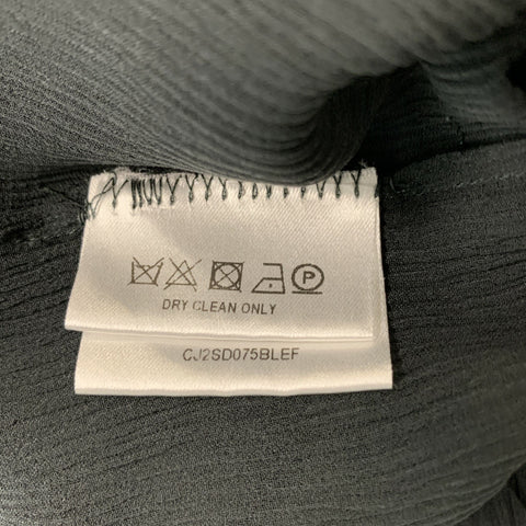 PORTS 1961 Taille S Gris Soie Voir à travers le haut sans manches