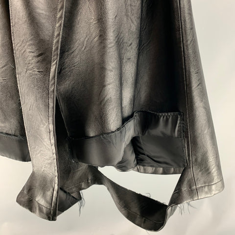 MAISON MARGIELA Taille 32 Pantalon décontracté en polyuréthane uni noir