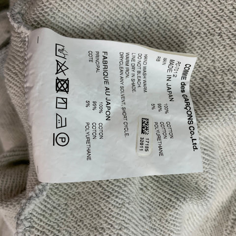 COMME des GARCONS HOMME PLUS Size M Gray Pile Cotton Suspender Sweatshirt