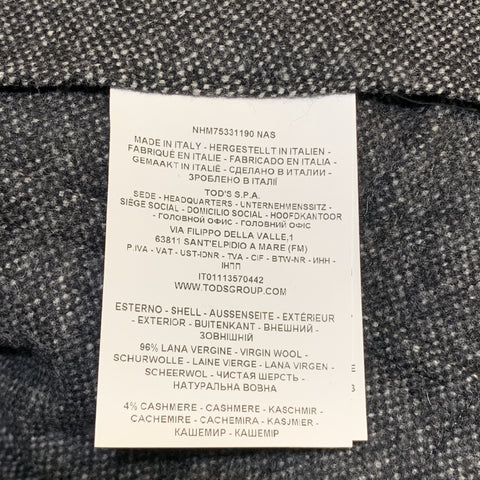 FAY Veste gilet détachable à revers cranté en polyamide gris chiné taille M