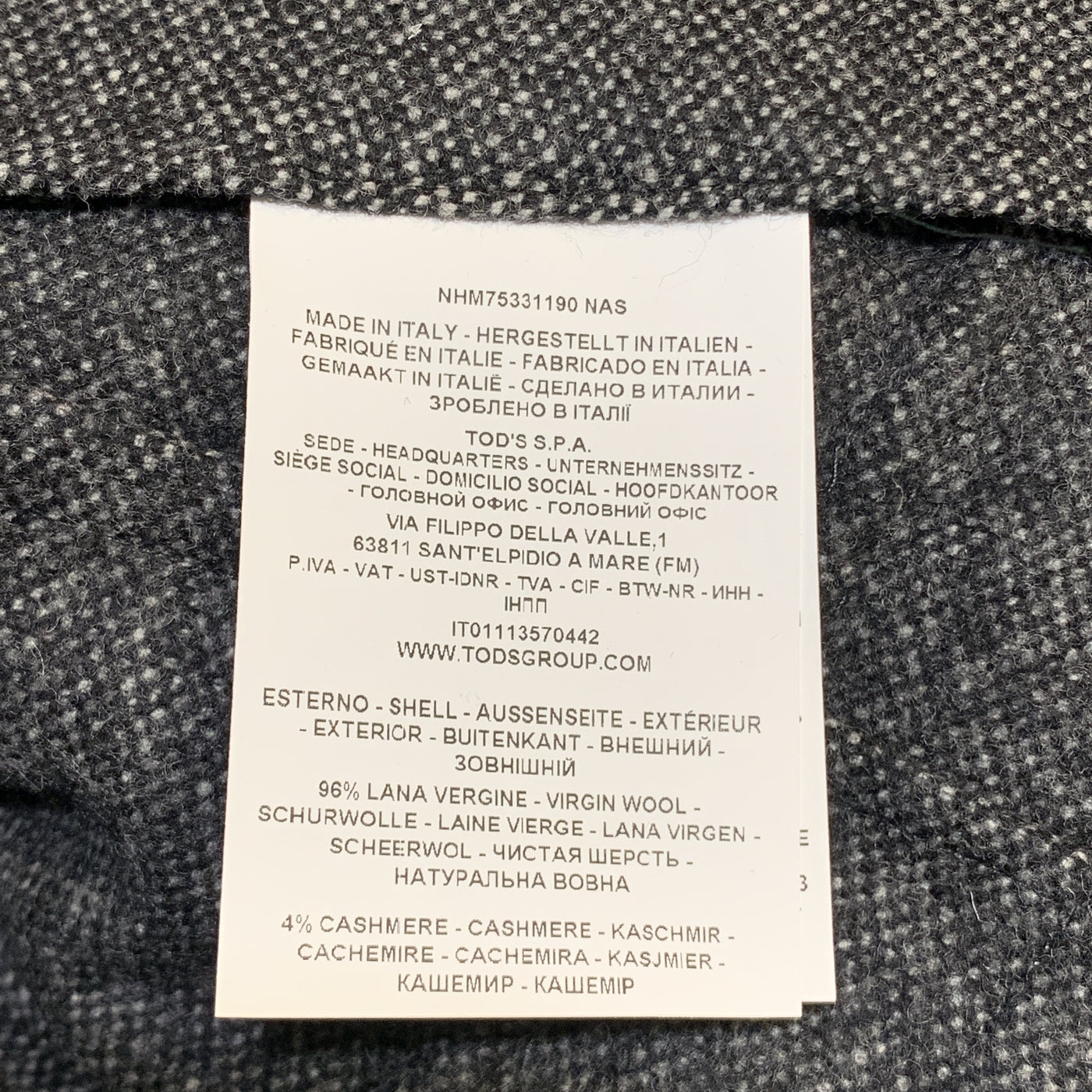 FAY Size M Gray Heather Polyamide Notch Lapel Detachable Vest Jacket