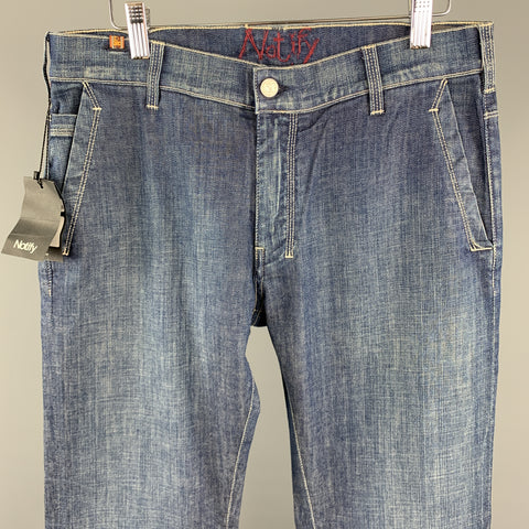 NOTIFY Size 31 x 34 Indigo Wash Denim Zip Fly Jeans