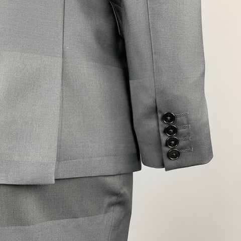 PS by PAUL SMITH Size 40 Dark Gray Stripe Wool Notch Lapel Suit