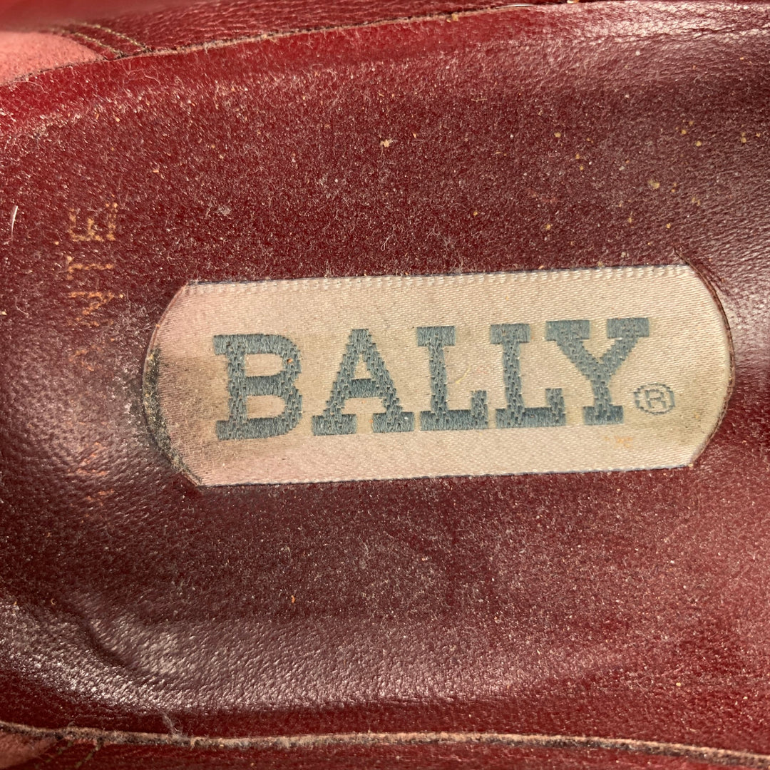 BALLY Adante Size 11 Black Silk Slip On Loafers