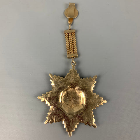 VINTAGE Gold Tone Stars Metal Brooche
