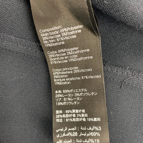 3.1 PHILLIP LIM Taille S Pull à col rond en mélange de polyester à points contrastés bleu marine