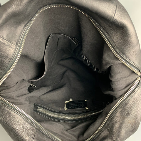 MARTIN MARGIELA Black Leather Top Handles Bags