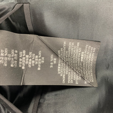BURBERRY PRORSUM Size 44 Black Wool Tuxedo Sport Coat