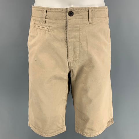 WINGS and HORNS Taille 33 Short Chino en coton kaki