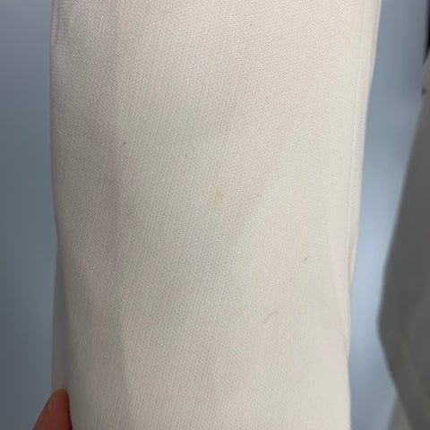 GUCCI Poitrine Taille 40 Beige Solide Coton Revers Cranté 32 29 Costume