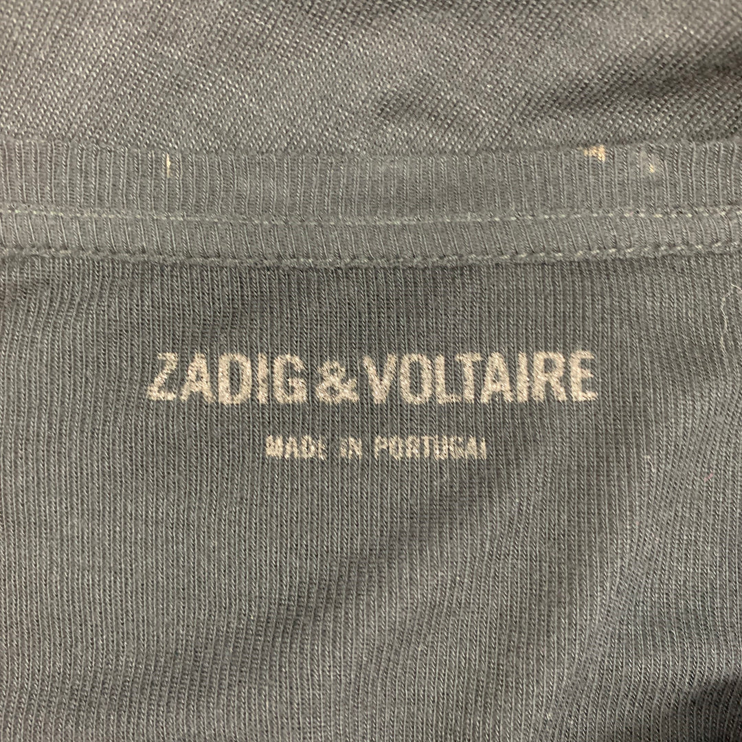 ZADIG &amp; VOLTAIRE T-Shirt Manche Longue Modal Noir Taille S