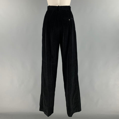 THE ROW Taille 2 Pantalon décontracté plissé en coton noir