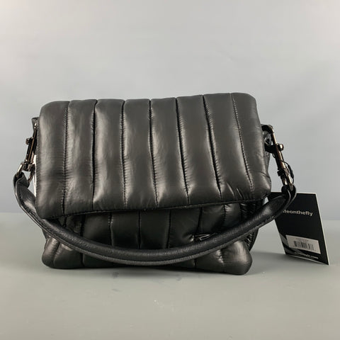 THINK-ROYLN Black Padded Nylon Handbag