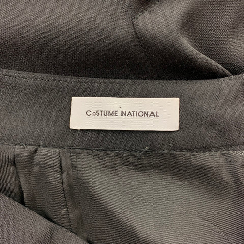 CoSTUME NATIONAL Size 6 Black Wool / Spandex Pencil Skirt