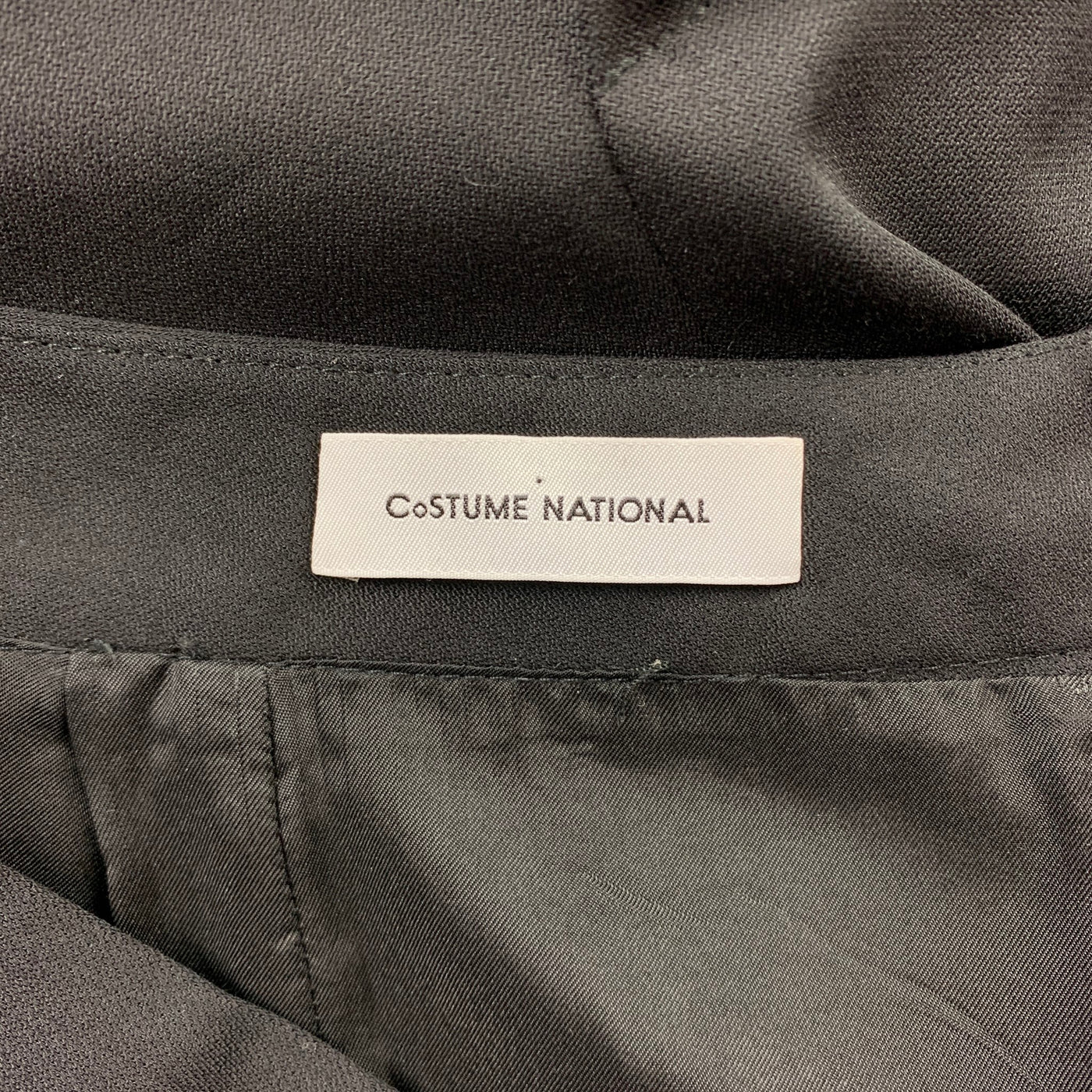 CoSTUME NATIONAL Size 6 Black Wool / Spandex Pencil Skirt