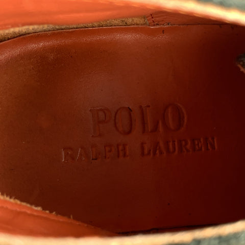 RALPH LAUREN Size 8.5 Forest Green Suede Lace Up Boots