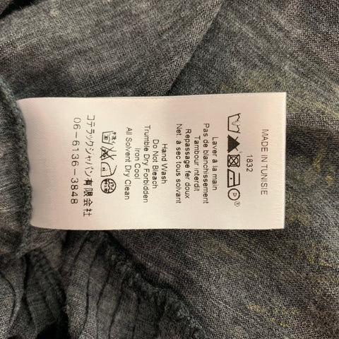 COTELAC Size S Grey Heather Wool / Polyester Solid Tank Dress