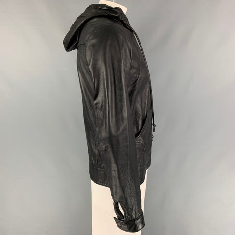 MIKE & CHRIS Size XL Black Zip Up Hoodie Jacket