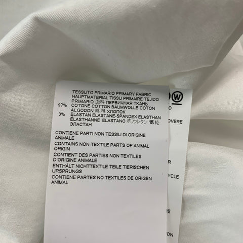 DSQUARED2 Size XXS White Cotton Button Up Shirt