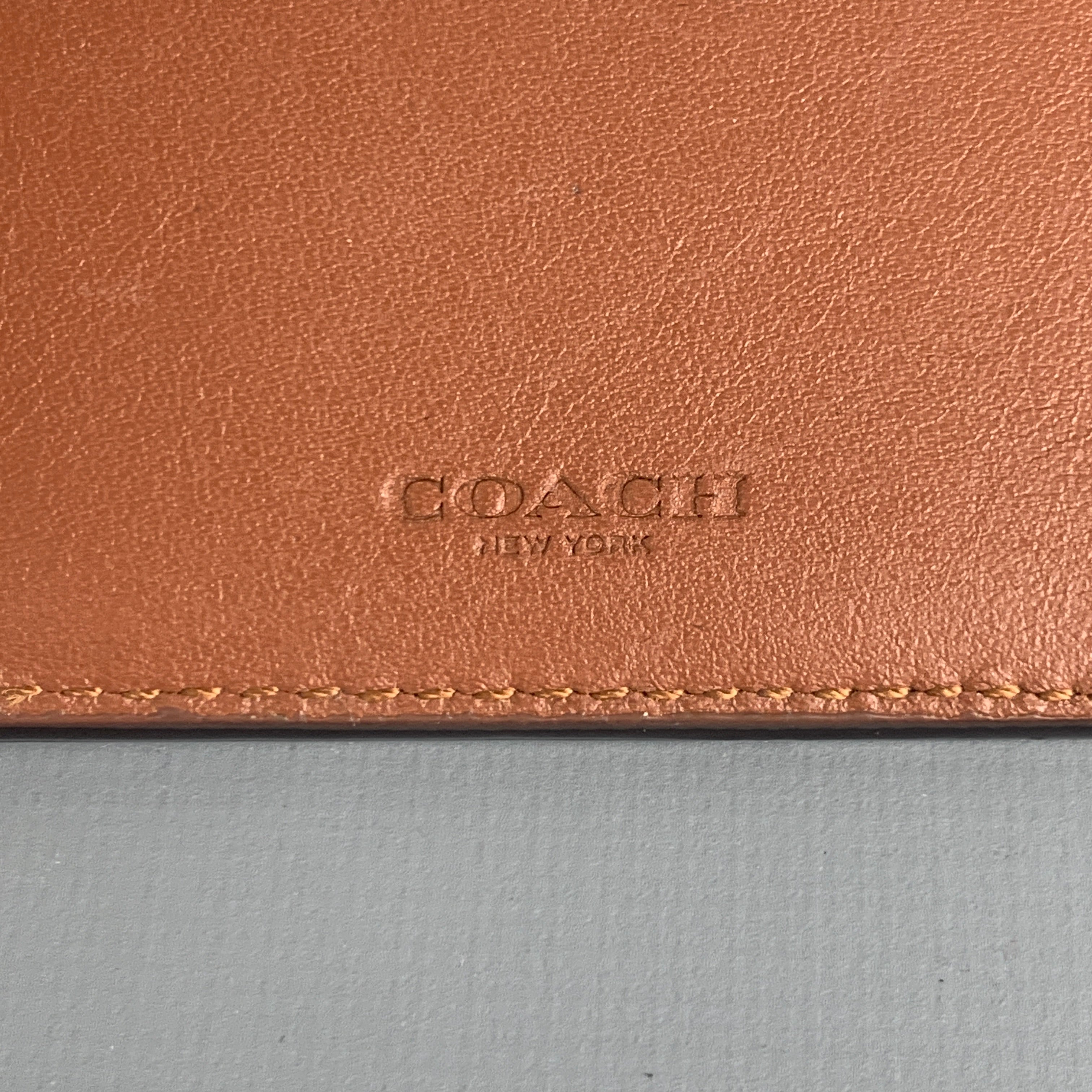 Coach 2024 perforated wallet