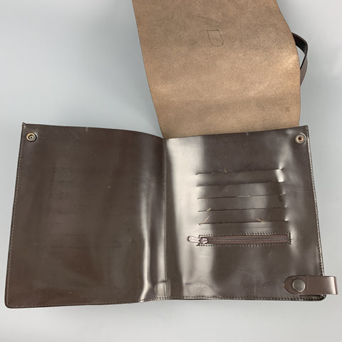 IT TIERRE Dark Brown Vinyl Crossbody Bag
