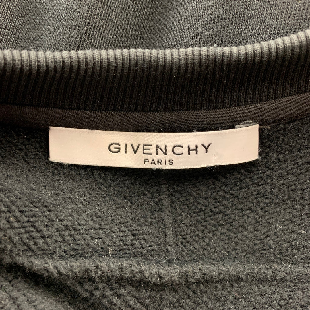 GIVENCHY S/S 2012 Size M Black Print Cotton Crew-Neck Sweatshirt