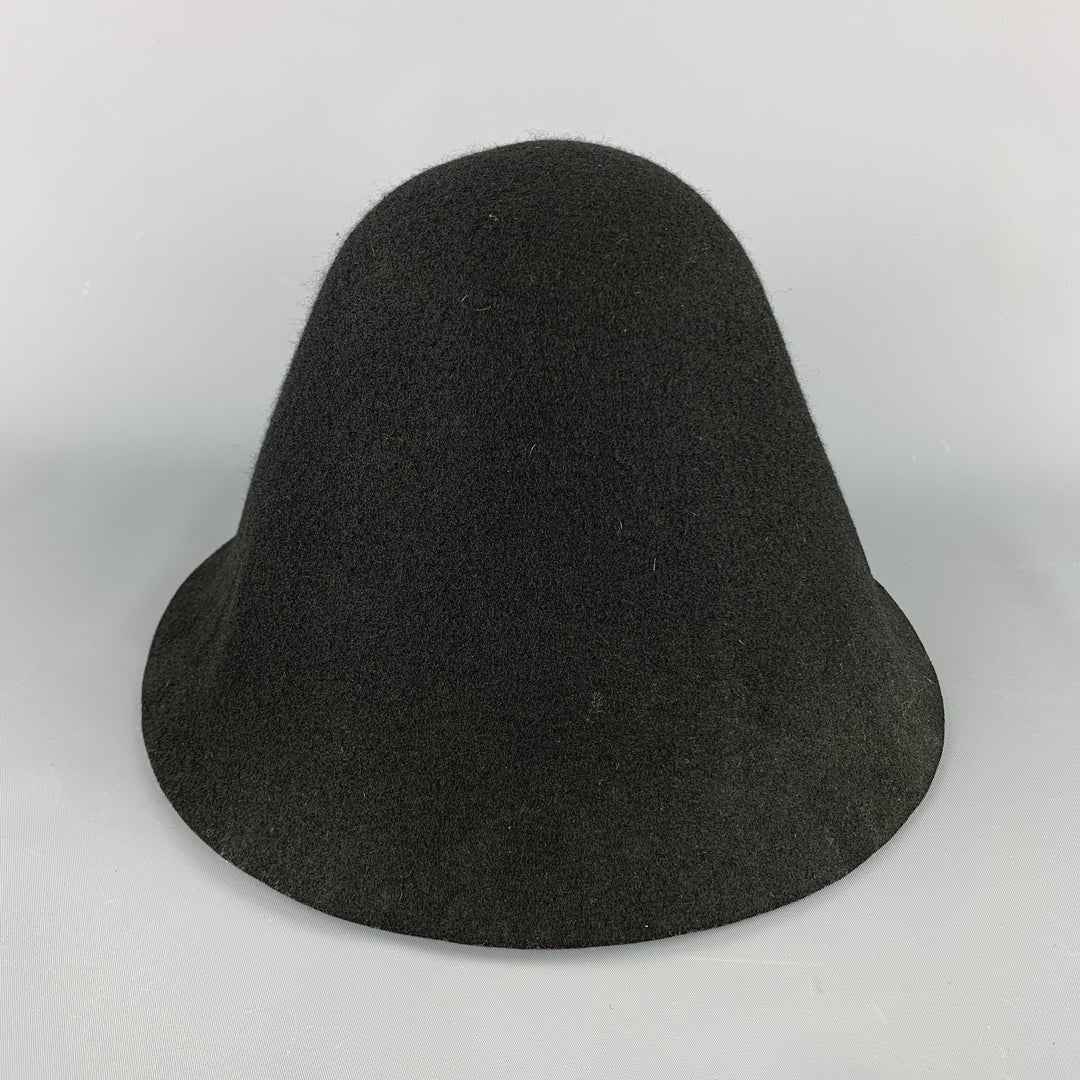 COMME des GARCONS HOMME PLUS Black Wool Structured Hat