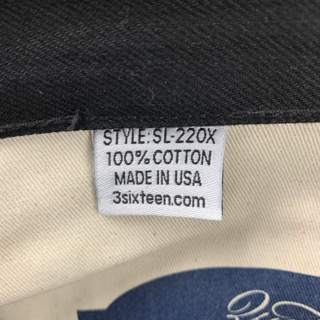 3SIXTEEN Size 31 Black Selvedge Denim Button Fly Jeans