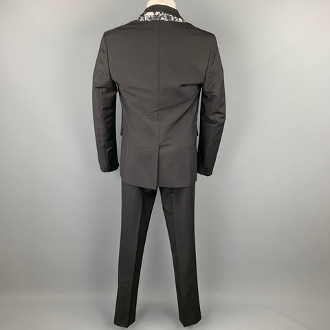 MCQ by ALEXANDER MCQUEEN Size 40 Black Wool / Mohair Shawl Collar Sport Coat