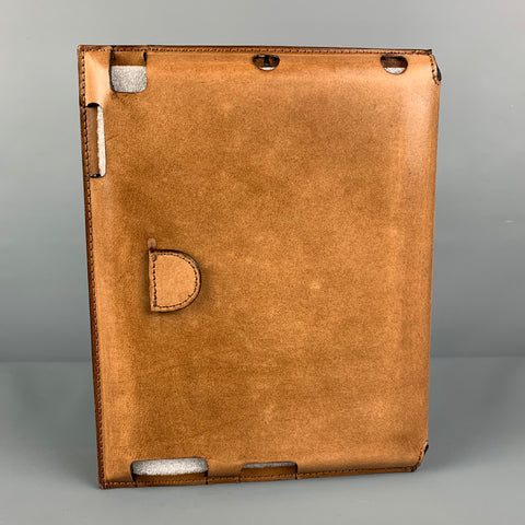 RESTORATION HARDWARE Étui pour iPad en cuir massif beige