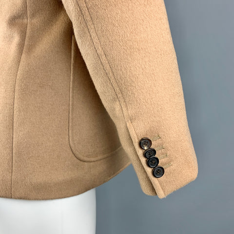 BLACK FLEECE Size 38 Tan Camel Hair Notch Lapel Sport Coat