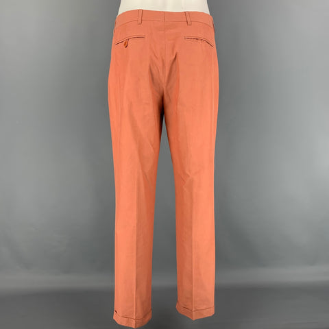 HELMUT LANG Size 38 Coral Cotton Notch Lapel Sport Coat