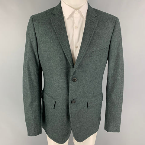BAND OF OUTSIDERS Size 42 Green Wool Notch Lapel Sport Coat