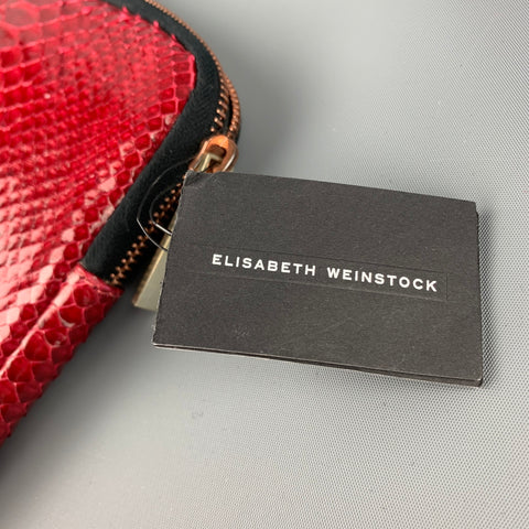 ELISABETH WEINSTOCK Nottingham Red Snake Skin iPad Case