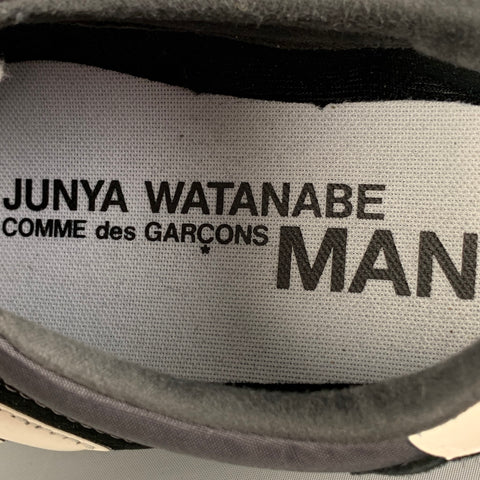 JUNYA WATANABE x NEW BALANCE Size 11 Black White Mixed Materials Nylon Lace Up Sneakers