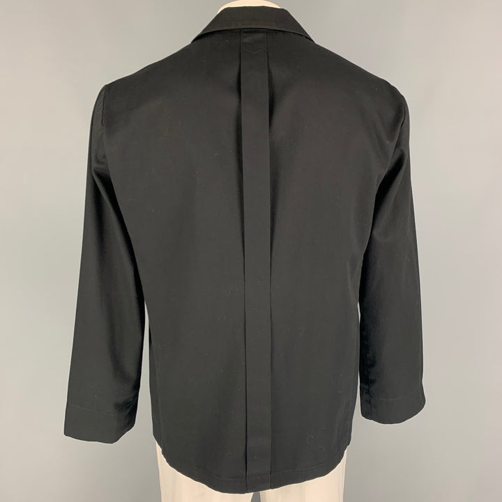 HAKUI Size L Black Cotton Polyester Jacket