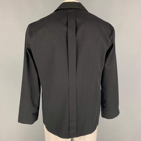 HAKUI Size L Black Cotton Polyester Jacket