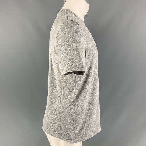 THEORY Size M Grey Heather Modal Blend Short Sleeve T-shirt