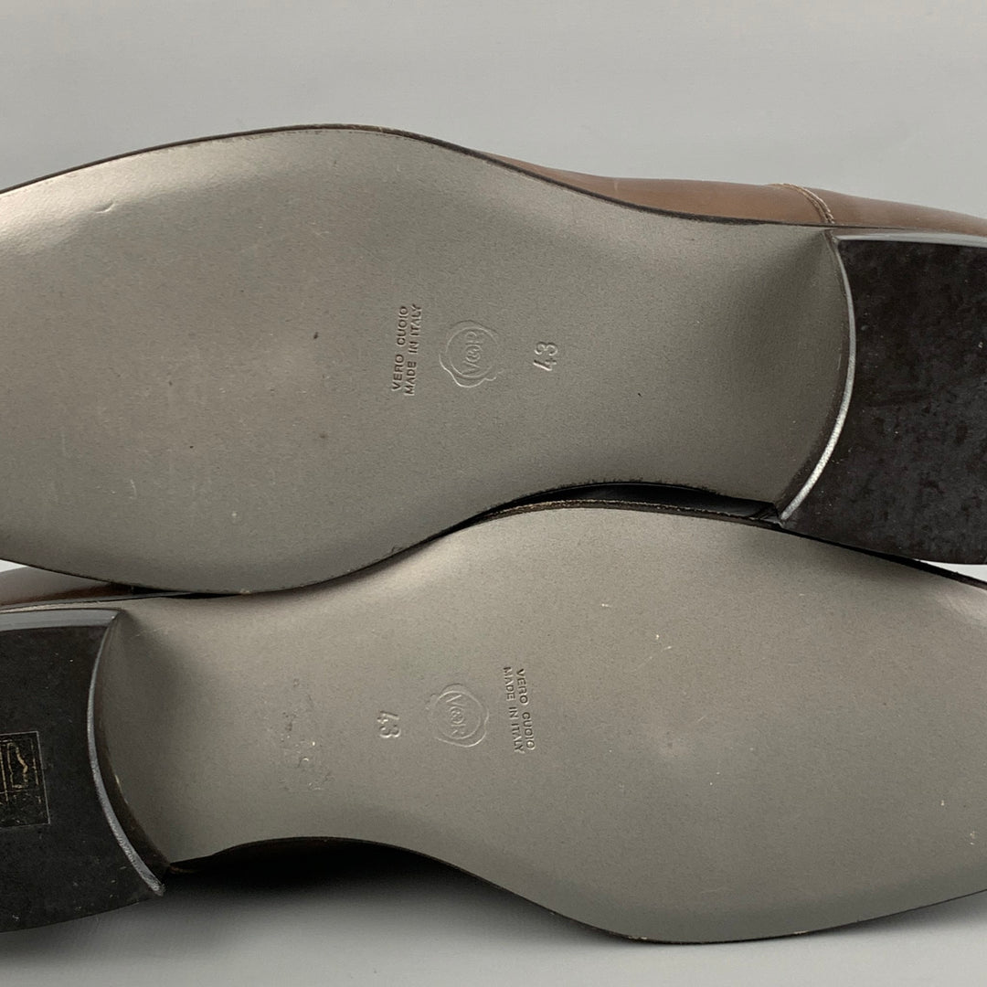 VIKTOR & ROLF Size 10 Taupe Leather Lace Up Shoes