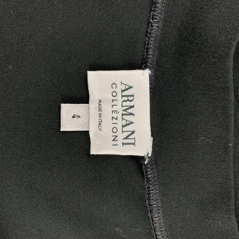 ARMANI COLLEZIONI Taille 4 Pull col en V en polyamide noir