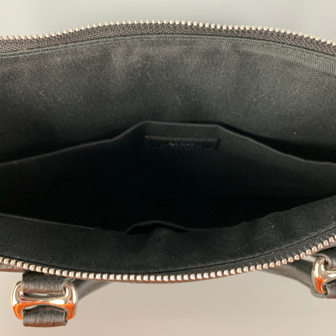 BALLY Black Pebble Grain Leather Shoulder Bag