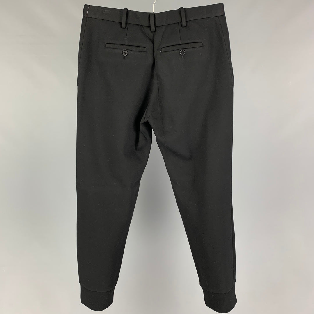NEIL BARRETT Size 30 Black Zip Fly Dress Pants