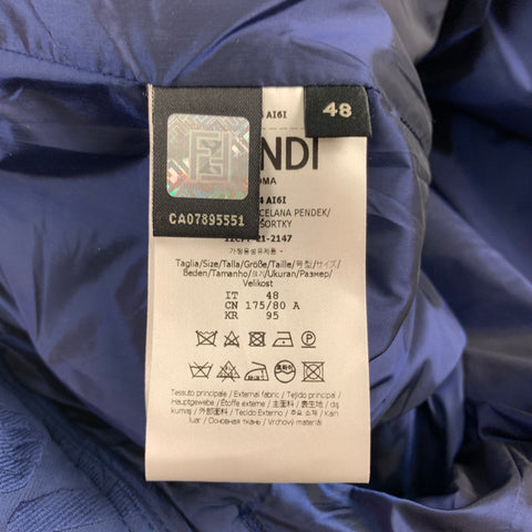 FENDI FW Capsule 2022 Size 32 Blue 3D Fragment Wool Bermuda Shorts