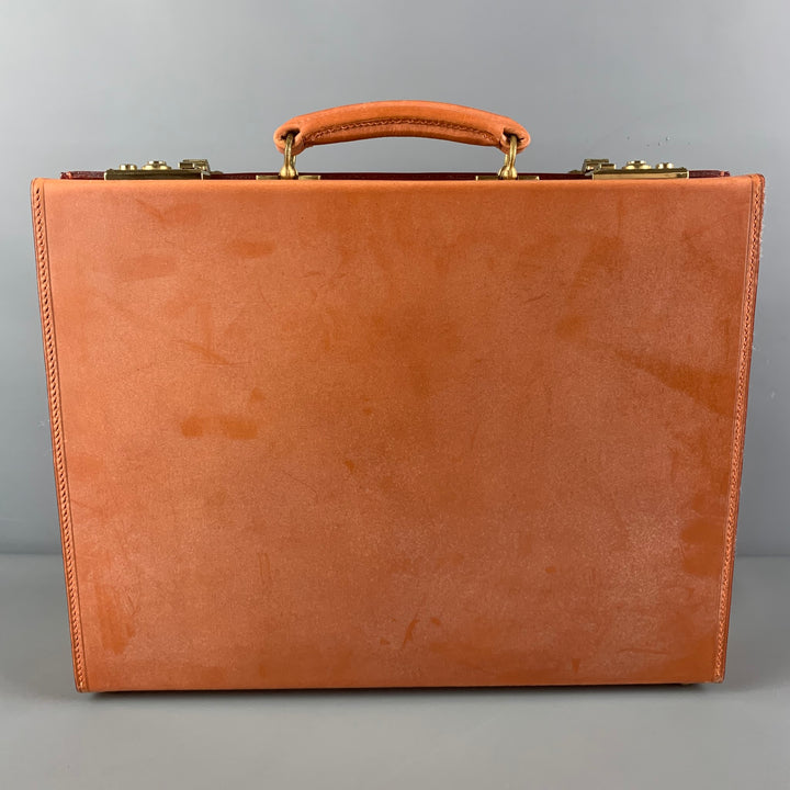 SWAINE ADENEY BRIGG Tan Leather Briefcase