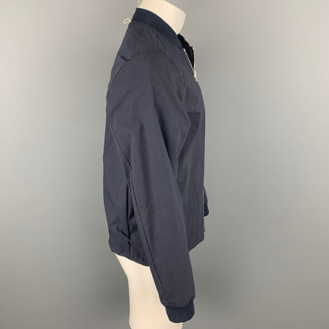 NORSE PROJECTS Size M Navy Nylon Zip Up Jacket