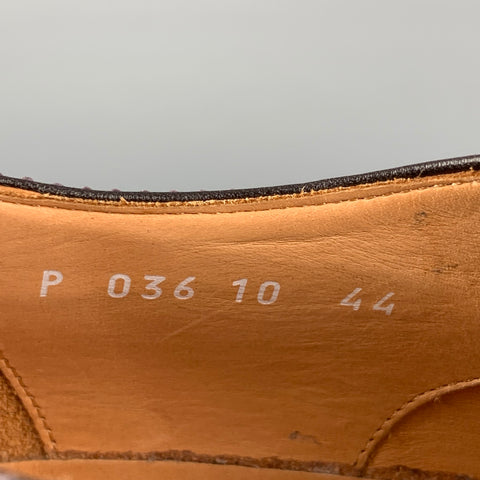 PAUL SMITH Taille 11 Chaussures à lacets en cuir bicolore mauve violet