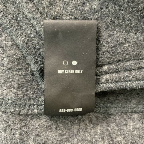 BUCK MASON Merino Wool Grey Chest Size L Solid Varsity Jacket