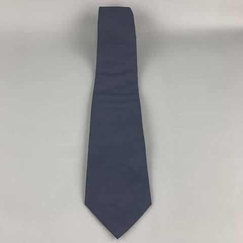 DIRK BIKKEMBERGS Solid Navy Twill Tie
